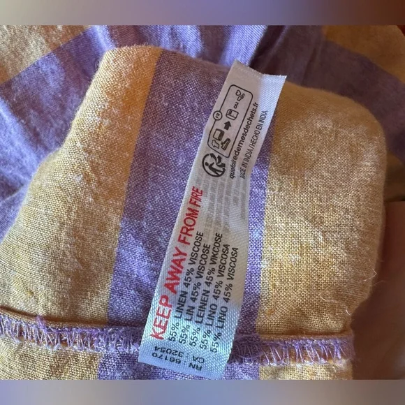 Sz medium 10 Anthropologie NWT Striped Purple and Orange Maxi Dress - Picture 11 of 12